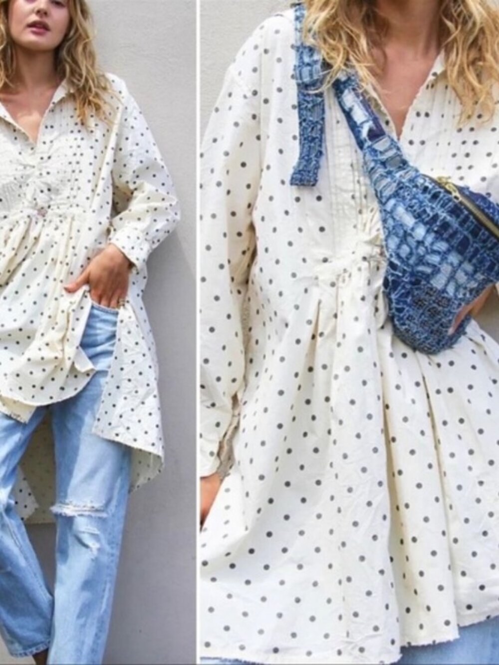 Polka dot tunic